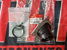 HONDA CR500 1989-01 AIR INTAKE MANIFOLD & CLAMP (16221-ML3-681 & 16223-KA5-690)