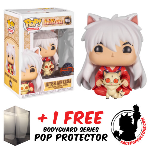Funko Pop Vinyl Inuyasha With Kirara #946 Exclusive Vinyl Figure + Pop Protector