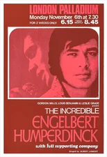 Engelbert Humperdinck concert poster print