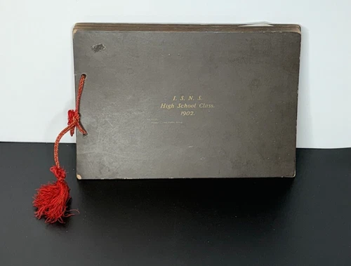 Antique Photo Album ISNS High School Class 1902 Veatch, Cedar Falls, Iowa  RARE