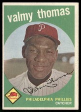 1959 Topps #235b Valmy Thomas Gray/darker back