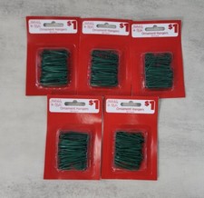 400 Christmas Green Ornament Hooks Tree Hangers SMALL Metal NEW LOT SET 5 PACKS