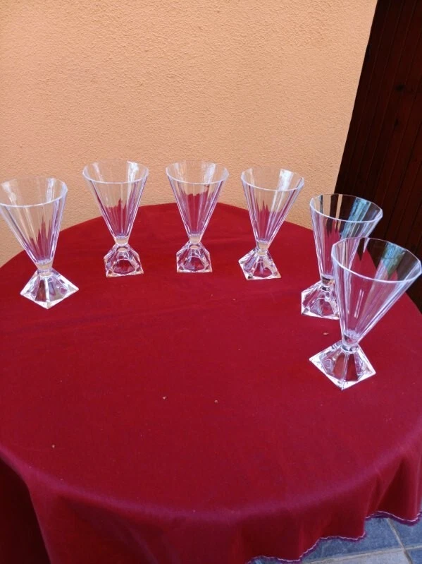 Set de 6 flûtes à champagne en cristal de Lorra