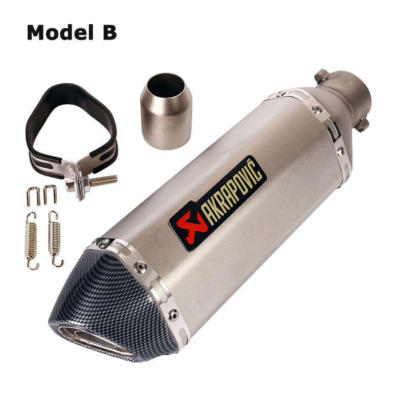 Universal 38-51mm Akrapovic Exhaust Tips Sport Motorcycle Muffler