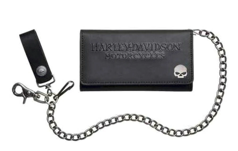 Harley Davidson Willie G Skull Black Leather 19