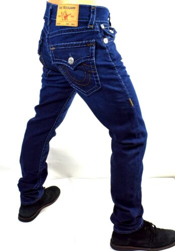 True Religion Men's Rocco Flap Super T Relaxed Skinny Jeans - 103707 - Picture 3 of 9