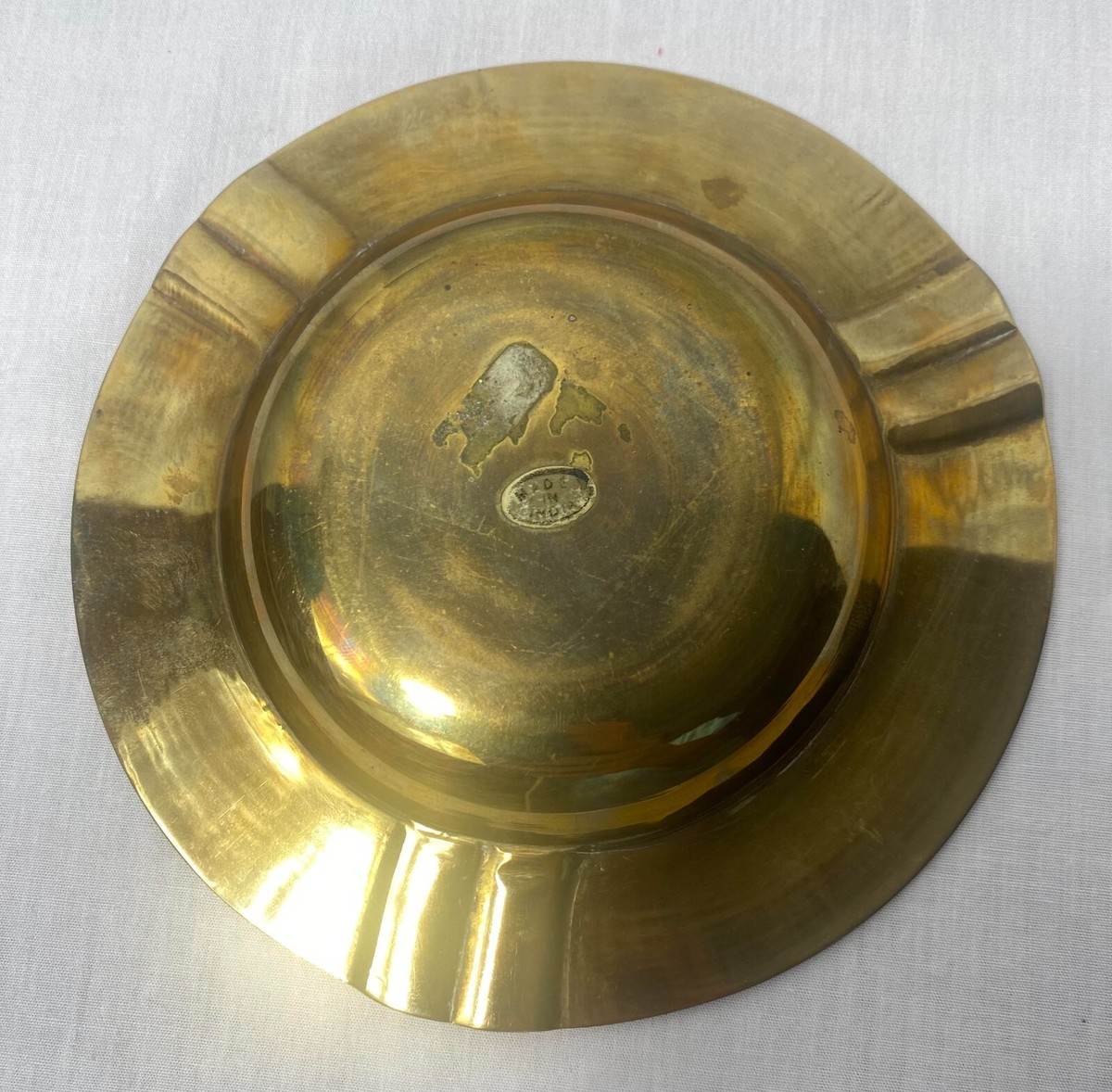 Vintage Brass Ashtray Made in India Used Heavy | eBay