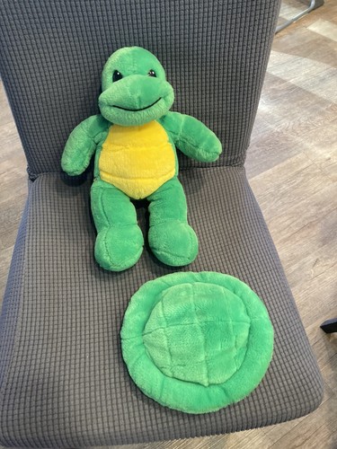 Build A Bear BAB Turtle Backpack Shell Hidden Pocket Plush Stuffed Animal 14” - Picture 2 of 5