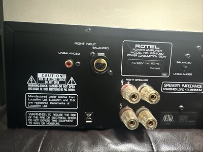 ROTEL RB-1080 power amplifier AC100V Working Properly+ original