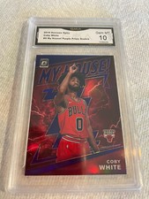 COBY WHITE BULLS 2019 DONRUSS OPTIC MY HOUSE PURPLE PRIZM RC # 9 GRADED 10 L@@@K