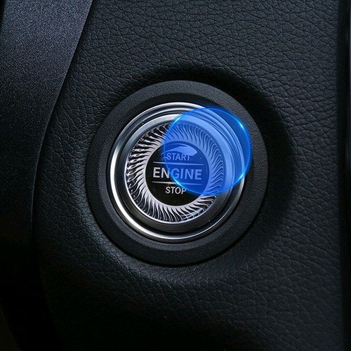 Car Sticker Engine Ignition Start Stop Button Cover Film Protector Accessories - Foto 11 di 12