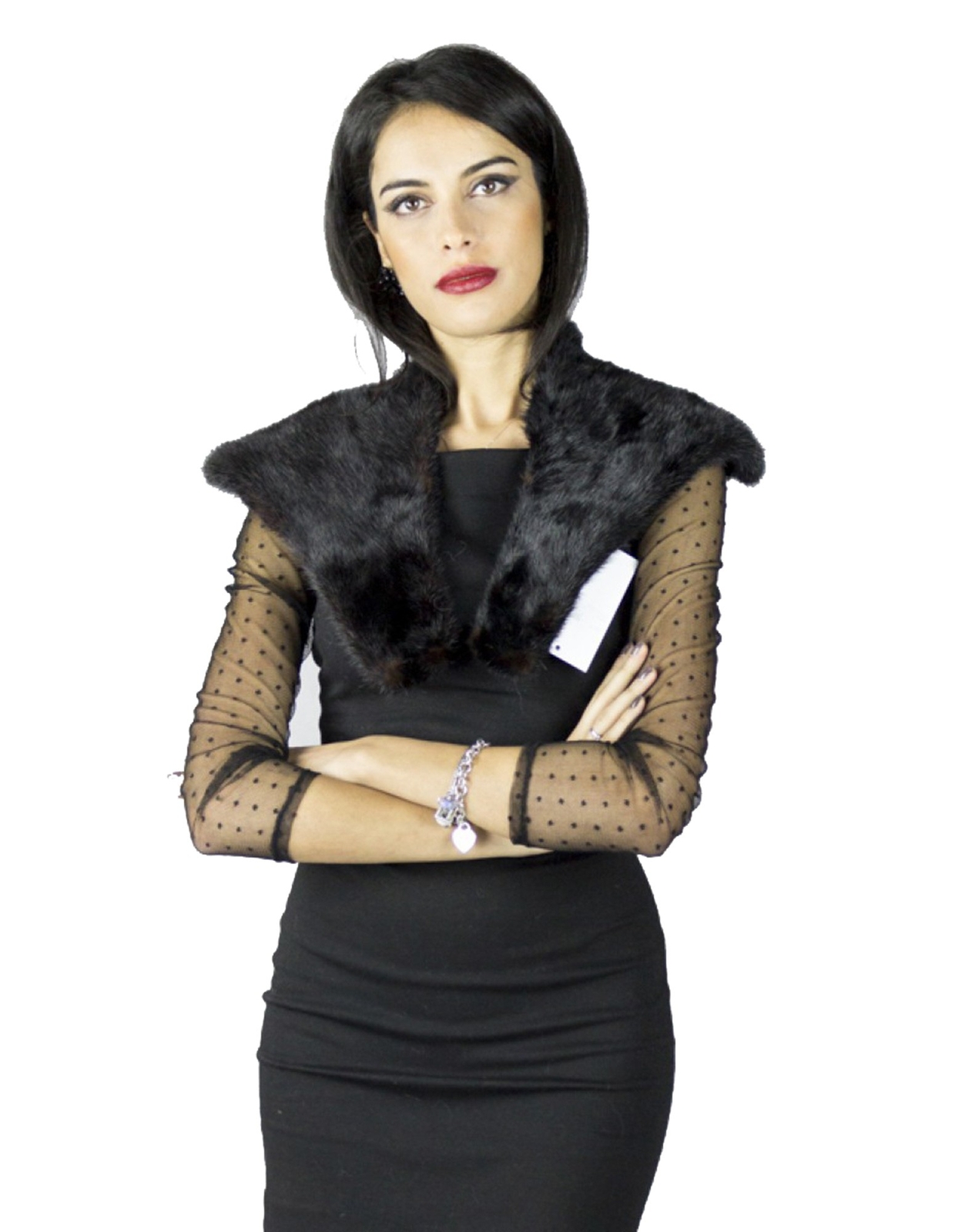 Neck wide mink brown Pelzkragen col fourrure 毛領 ворот шерсти collo pelliccia