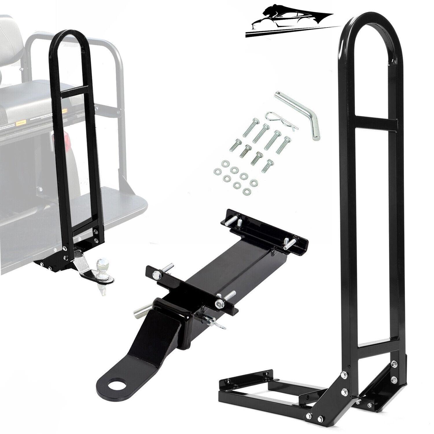Golf Cart Rear Seat Safety Grab Bar+Back Footrest Trailer Hi