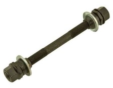 bike Front Hub Axle 3/8x140mm Black.