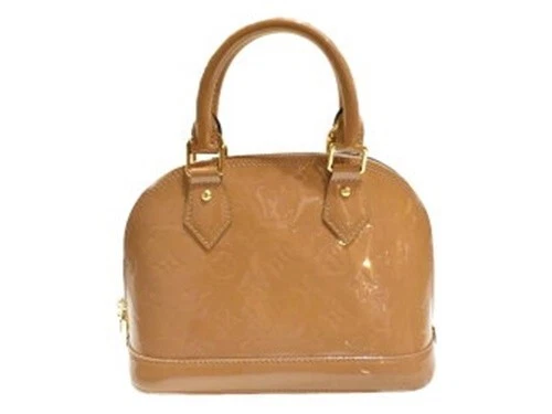 Popular Second Hand Louis Vuitton Alma Bb M91585 Vernis/Camel Color Vernis  Leath