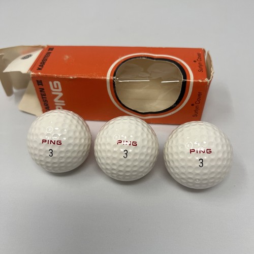 New - Original Ping - Karsten III - Golf Balls - 1 Sleeve of 3 - Rare NOS - Picture 6 of 7