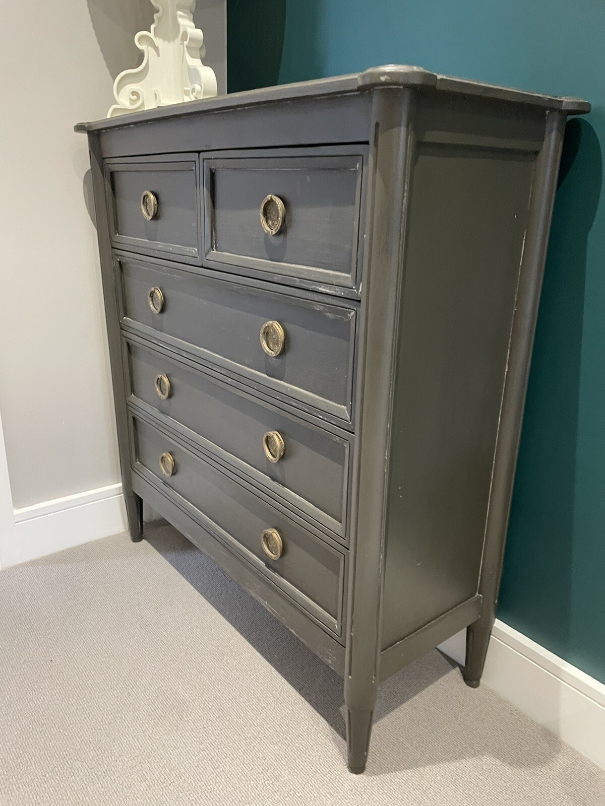 Swoon Dark Grey Painted chest of drawers eBay
