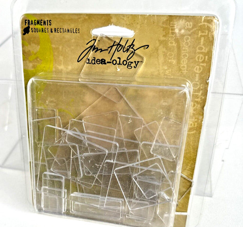 Craft Tim Holtz Idea-ology Fragments Square Rectangle Mixed Media Scrapbook 2008