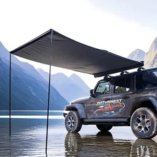Naturnest 5.2x8.2ft SUV Tent Shelter Awning Rooftop Truck Camper Sunshade Canopy