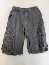 Bailey's Pt. Boys 8 Cargo Shorts Gray Adjustable Waist 100 Cotton Pockets