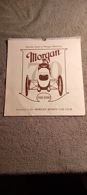 Morgan Motoring 70 Jahre 1910-1980 - Kalender präsentiert vom Morgan Sports Car Club