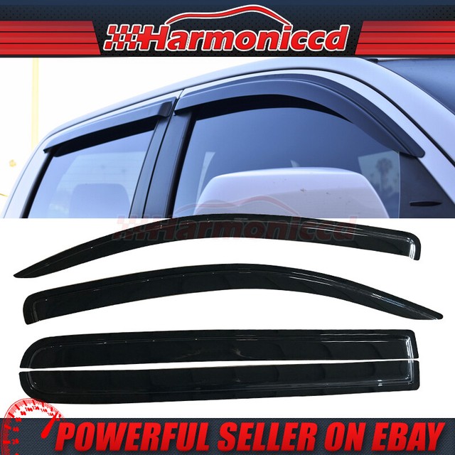 Fits 07-19 Toyota Tundra Crewmax Cab Slim Type Acrylic Window Visors