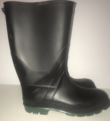 dark green rain boots