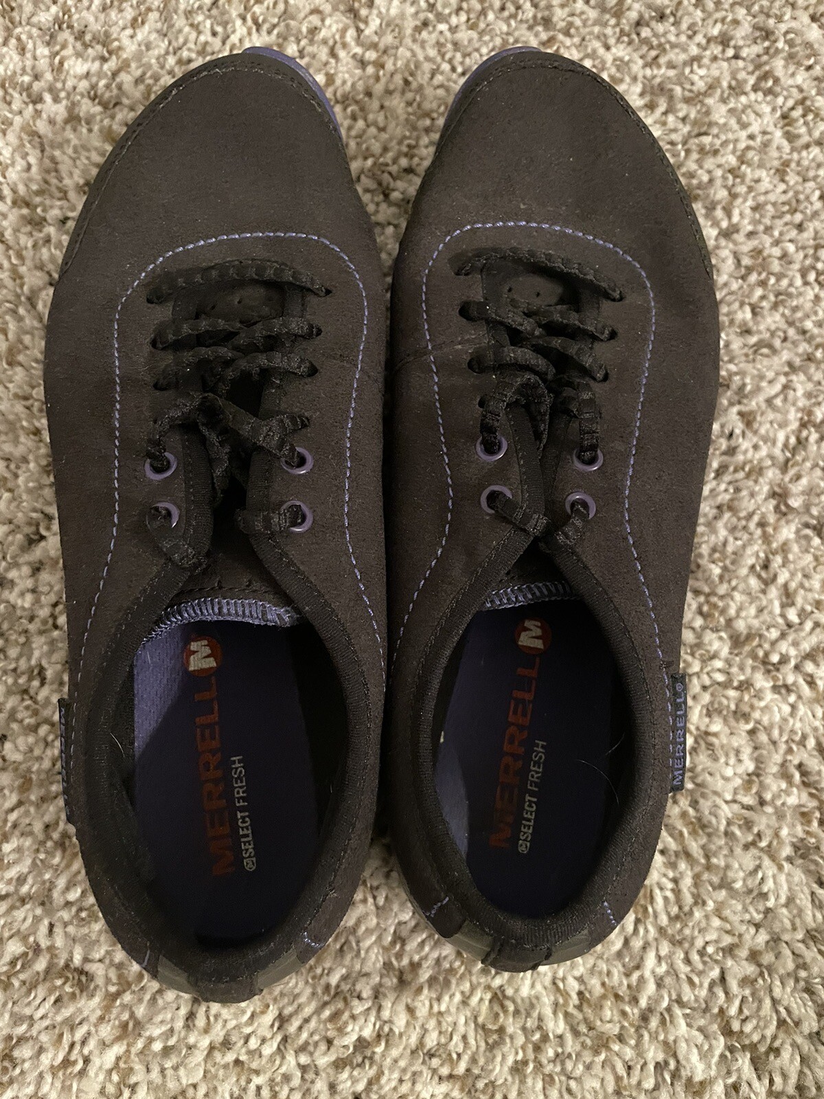 Scarpe in pizzo Merrell Select fresche nere a piedi nudi donna taglia 7 5 M US 38EU