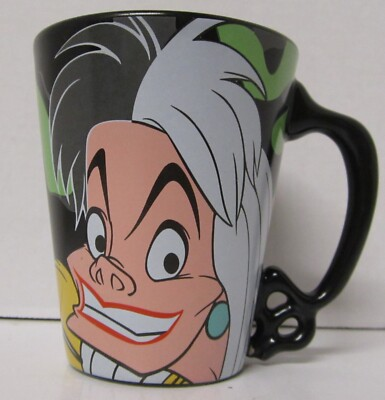 #ad Disney Villains Cruella De Vil Coffee Mug Power It Just Feels So Good $19.99