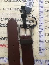 NEW DIESEL X05109 PR404 T2248 GENUINE LEATHER MENS BELT SZ 32 VINTAGE WALNUT