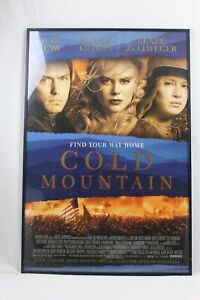 Cast Signed Cold Mountain Framed Movie Poster Law Kidman Zellweger