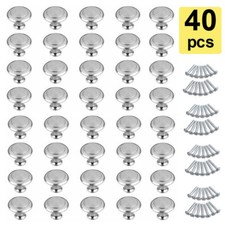 40PCS Stainless Steel Door Drawer Knobs lot Kitchen Cabinet Handle Dresser Pulls