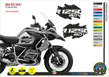 2 Adesivi Fianco Serbatoio Moto BMW R 1250 gs adventure LC macchia BM GS MA1