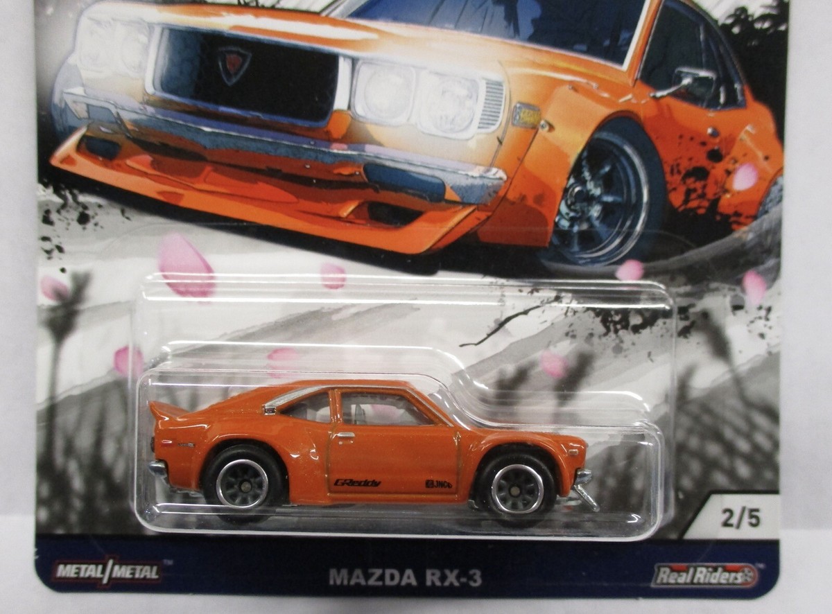 2017 HOT WHEELS CAR CULTURE JAPAN 2 HISTORICS MAZDA RX - 3 ORANGE
