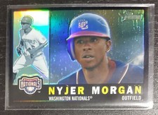 2009 Topps Heritage Chrome Nyjer Morgan Black Refractor SSP 52/60 CHR190