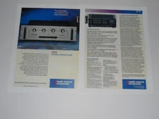 Audio Research SP-9 Tube Preamplifier Brochure '89, 2 pgs, Specs, Info Preamp