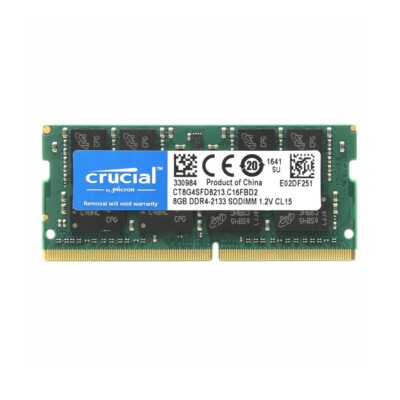 Crucial 16GB 2X8GB DDR4 2133MHz PC4-17000 Laptop SODIMM Memory Ram