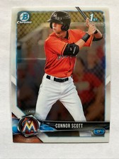2018 Bowman Chrome Draft CONNOR SCOTT 1st Bowman RC Kansas City ROYALS #BDC-158