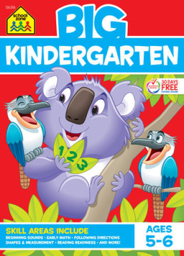 BIG Kindergarten Workbook - Perfect Paperback By School Zone Staff - GOOD