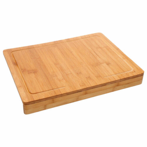 5five Simply Smart tabla de cortar con soporte de bordes, tabla de cocina, bambú, 45x34 cm - Imagen 1 de 5