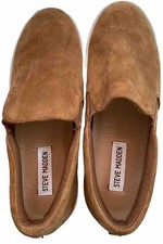 Steve Madden Women's Gills Fashion Sneaker 8 Chestnut Brown Suede Loafer