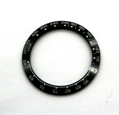 Watch Bezel Inlay Lünette Black White Ceramic compatible R0lex D-tona  40mm