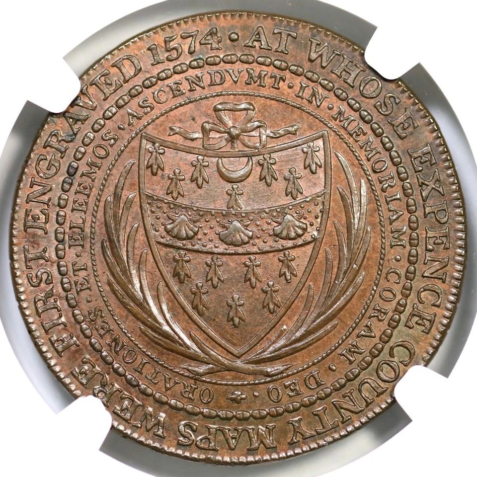 1796 D&H-15 NGC MS 64 BN SUFFOLK - WOODBRIDGE Conder Token - Image 3 of 4