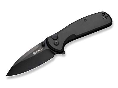 SENCUT ArcBlast Aluminum All Black Taschenmesser Button Lock Folder   01WE1197