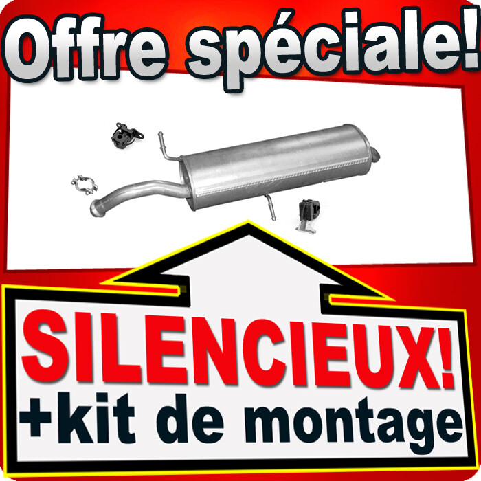 Pot échappement 1.6VTi 120CH en acier renforcé longue durée