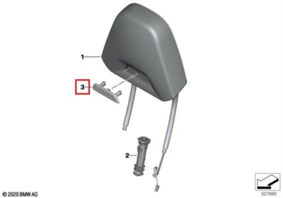 BMW GENUINE F97 F97LCI F98 G22 Front Seat Backrest Illuminated 