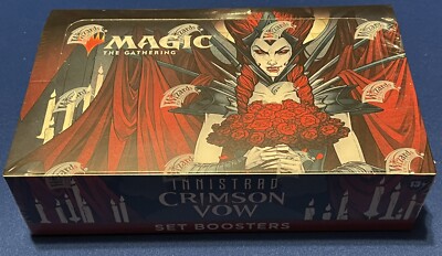 magic the gathering crimson vow set booster box Magic: Innistrad: Gift Bundle Each Set Booster contains 12 Magic cards 1 Art Card and 1 token ad card Helper card or special card from Magics history a card from The List MTG: Innistrad: Crimson Vow Theme