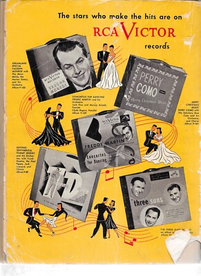 1948 RCA VICTOR 1948 RECORD CATALOG (Creases, damage to cover