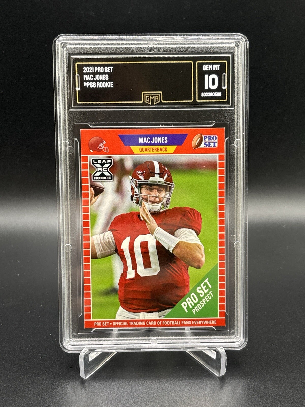 2021 Leaf Pro Set Mac Jones Rookie RC #PS6 GMA 10 Card (1)