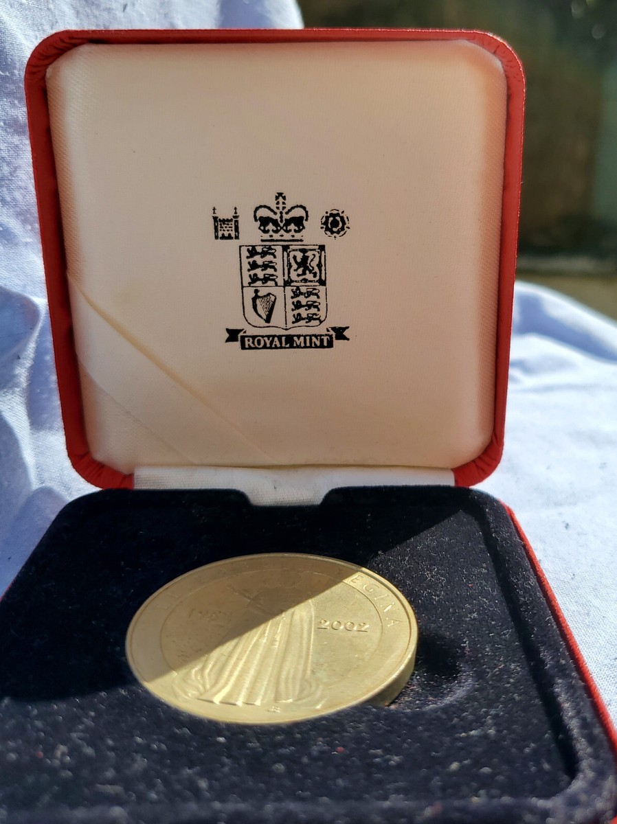 Queen Elizabeth II Gold Jubilee Coin Medal King Charles III Stamps - Main Image